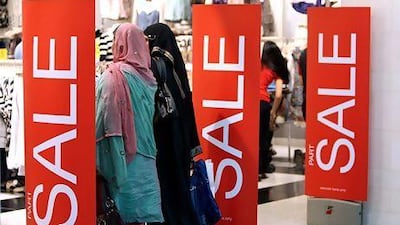 Shoppers can look forward to discounts and deals during the Dubai Shopping Festival, which runs until February 3. Pawan Singh / The National
