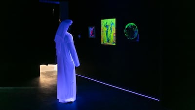 Najat Makki’s show: Luminescence. The Emirati artist’s debut solo exhibition highlights her experimental approach, as well as geographical and historical influences. Reem Mohammed / The National