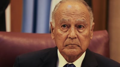 Arab League Secretary-General Ahmed Aboul Gheit looks on during the opening of Arab foreign ministers meeting in Cairo, Egypt September 11, 2018. REUTERS/Mohamed Abd El Ghany