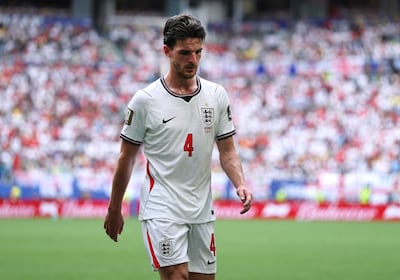 Declan Rice has been battling illness over the last few days. AFP
