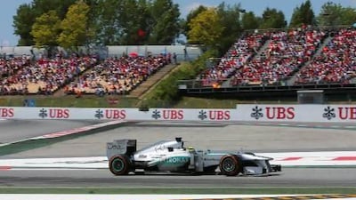 Nico Rosberg was at a loss for words on why he could not find any grip at the Spanish Grand Prix. The German still managed to hold off Paul di Resta's Force India car and finished sixth after starting from pole.