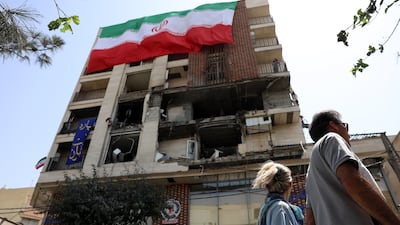 Iranians were inspecting damage to buildings in Tehran on Wednesday after a 12-day air war with Israel. EPA