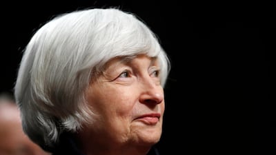 In her last interview before being replaced by Jerome Powell, outgoing US Federal Reserve Chair Janet Yellen said solid economic growth, faster wage increases, and a tightening labor market mean the U.S. central bank is likely to continue raising interest rates gradually. Jacquelyn Martin / AP