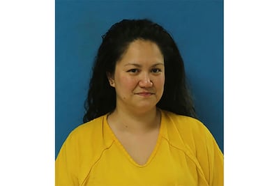 The Euless Police Department booking photo of Elizabeth Wolf. AP