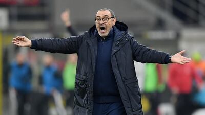 Juventus manager Maurizio Sarri. Reuters