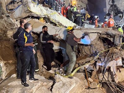 Rescue teams recovered 14 bodies and rescued eight people from the rubble after a building collapsed in Tripoli, Lebanon. Reuters
