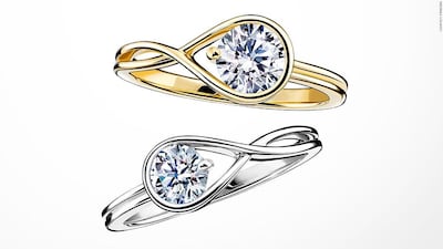 Pandora Brilliance rings use only lab-grown diamonds. Courtesy Pandora