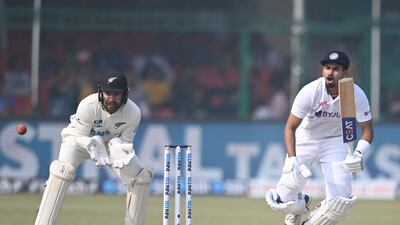 India batsman Shreyas Iyer struck 65 runs off 125 balls. AFP