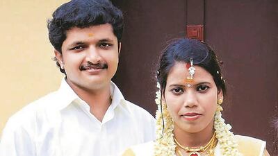 Shyam Mohan and his wife Anju Aiyappan, both 27, were among the 62 killed in the flydubai crash in 2016. Courtesy Indian Express