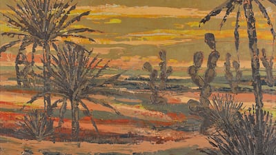 Mohammed Al Saleem's Desert Plants (1973). Photo: Christie's