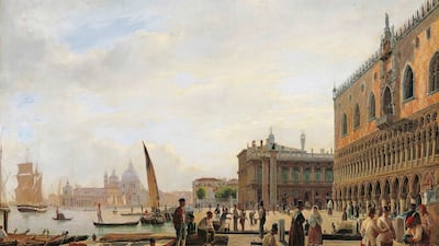 ‘View of the Molo in Venice with the Doge’s Palace and Santa Maria della Salute’ by Rudolf von Alt Courtesy Princely Collections of Liechtenstein