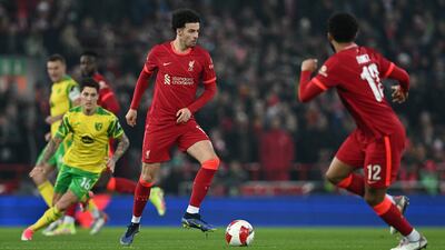 Curtis Jones – 7. The 21-year-old was busy and aggressive. He made himself available when teammates were in possession and hit the top of the bar. Elliott replaced him at half-time. AFP