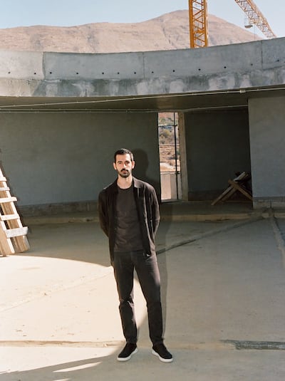 Gerges is as comfortable on site as he is on stage or in the front row at a fashion show. Photo: Carl Gerges Architects