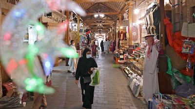A festive mood has taken hold in the city. AFP