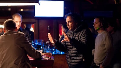 Birdman director Alejandro González Iñárritu, above centre, is up for an Oscar along with the actors Michael Keaton, Edward Norton and Emma Stone. Twentieth Century Fox