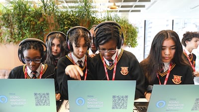 Amazon's Jobs Fair of the Future event, marking the launch of the 'Alexa Young Innovator Challenge', an AI-inspired educational programme for secondary school pupils, at their offices in London, on November 8, 2022. PA Wire