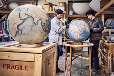 Bellerby & Co Globemakers at work. Photo: Euan Myles