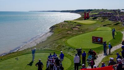 Europe's Paul Casey during a fourball match on Day 1 of the Ryder Cup at Whistling Straits Wisconsin, on Friday, September 24. AP