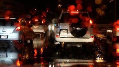 Recent rain has turned some roads into ponds. Pawan Singh / The National