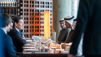 President Sheikh Mohamed received US Secretary of State Marco Rubio in Abu Dhabi. UAE Presidential Court