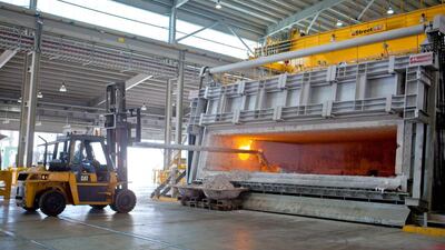 The smelters in the UAE are new and employ the latest technology that allows them to consume less energy. Photo courtesy Mubadala