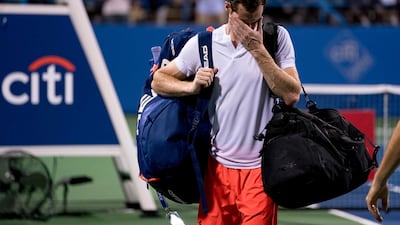 Murray steps off the court after defeating Marius Copil during the Citi Open tennis tournament in Washington in 2018. AP Photo