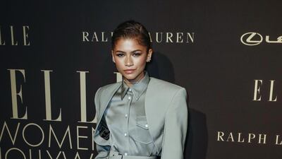 Zendaya, in Peter Do, attends the 26th annual Elle Women in Hollywood event in Beverly Hills, California, on October 14, 2019. EPA