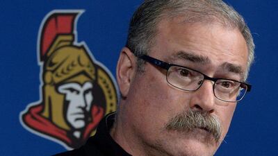 Paul MacLean had coached the Ottawa Senators since the 2011/12 season before being fired. Sean Kilpatrick / AP / Canadian Press