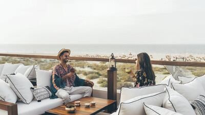 Bohemian beach lounge Shala recently opened within Park Hyatt Abu Dhabi. Courtesy of Shala