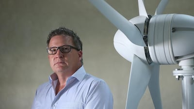 Don Anderson, founder of Future Earth Dubai , says ‘we only have one environment and the cheaper, cleaner options available now for energy production mean we don’t have to ruin the planet’. Satish Kumar / The National