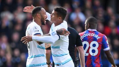 Thiago Silva – 6 Lucky to avoid a red card when Ayew was through on goal. Beyond that, his experience was crucial in Chelsea’s makeshift backline, cutting out Ayew and Olise at the half-hour point. He also added an assist when he stayed high up to head the ball into Aubameyang’s path. Booked. Getty