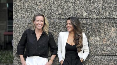Assia Grazioli Venier (L) founder of Muse Capital, and Rachel Springate. Chris Whiteoak / The National