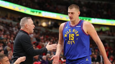 Denver Nuggets head coach Michael Malone will be relying once again on star Nikola Jokic in the new season. AFP