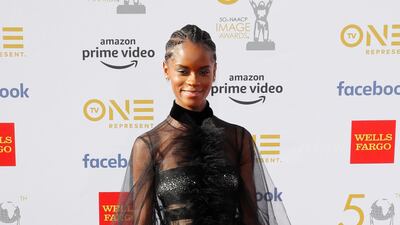 Letitia Wright in Georges Chakra. Photo: EPA