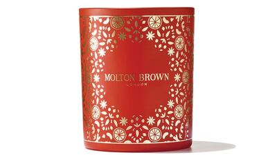 Marvellous Mandarin & Spice Signature candle, Dh265, Molton Brown