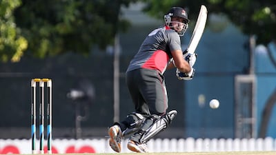 Amjad Ali led the way for the UAE with a top score 49 against Kenya. Pawan Singh / The National