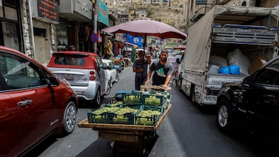 Fuel and grocery costs have risen in Jordan since the end of February. Getty Images