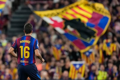 New Barcelona signing Rodri was introduced as a second-half substitute against Athletic. EPA
