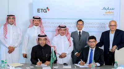 To expand its operations globally, Sabic Agri-Nutrients Company signed an agreement to acquire a 49 per cent stake in ETG Inputs Holdco Limited. Photo: Sabic Agri-Nutrients