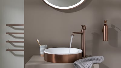 Bronze used for sanitary finishes. Photo: Drench