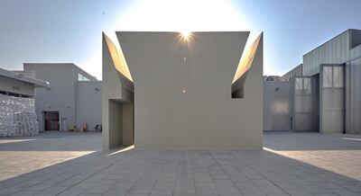 Exterior of Rana Begum and Marina Tabassum's 'Phoenix Will Rise'. Jandri Angelo Aguilar / Courtesy Alserkal Avenue