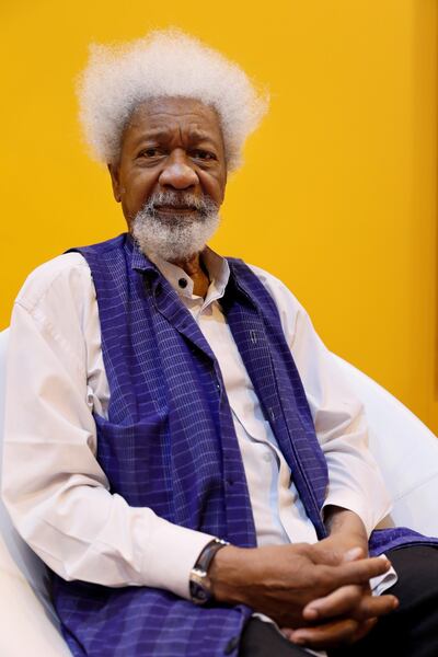 Nigerian writer and Nobel laureate Wole Soyinka will travel to Abu Dhabi for the event. AFP