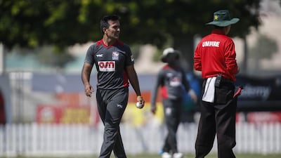 UAE captain Mohammed Tauqir believes his team are capable of posting a score of 300 when they play Zimbabwe on Thursday. Antoine Robertson / The National