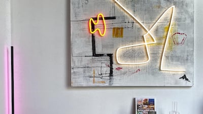 Neon-lit artwork from Vertical Design.