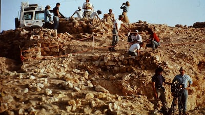 Fiennes was a part of searching for the lost city of Ubar, in southern Oman.