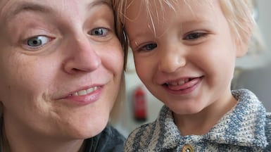 Writer Katy Gillett with her son, Kai, 2. Katy Gillett / The National