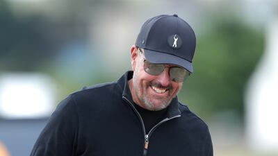 Phil Mickelson during day one of The Open at St Andrews last year. PA