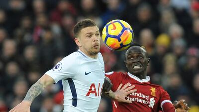 Right-back: Kieran Trippier (Tottenham Hotspur) – Defended well against Sadio Mane and helped Tottenham gain the initiative in the second half at Anfield with a series of raids forward. Rui Vieira / AP Photo