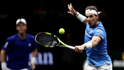 Rafael Nadal, right, and Tomas Berdych were beaten in the closing doubles. David W Cerny / Reuters