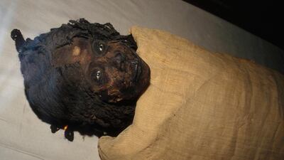 Mummy of Meritamen, daughter of Nefertari and Ramesses the Great, and later Great Royal Wife of Pharaoh Ramesses the Great. Getty Images